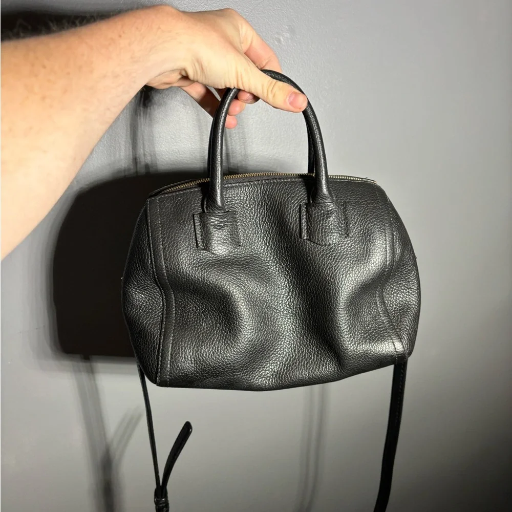 Furla Alba Pebbled Leather Satchel Crossbody Baby - Picture 5 of 10